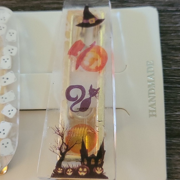 🎃Acrylic Halloween Barrette Set - Picture 2 of 3